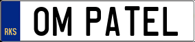 Truck License Plate